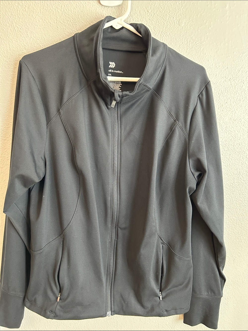 all in motion Black Performance Zip-Up Jacket